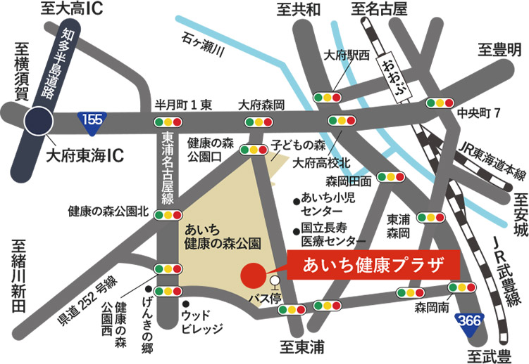 公共交通機関でお越しの方