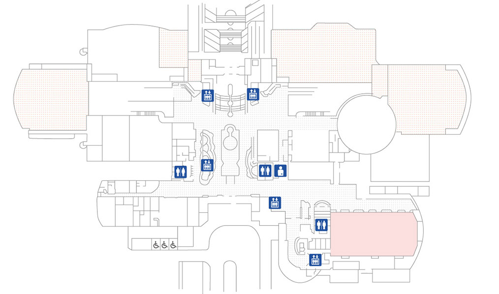 宿泊館1Fフロアマップ